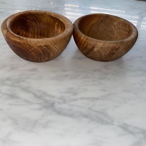 Set of 2 Trader Joe’s Olivewood Bowls